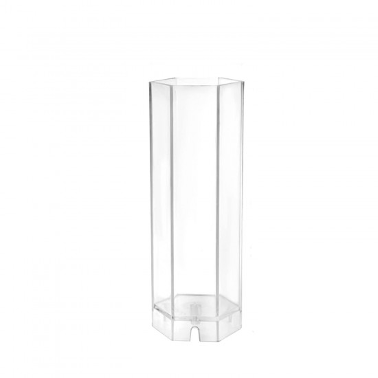 Poli Karbon Mum Kalıbı Altı Köşeli 15 CM 6239 Poli Karbon Mum Kalıbı Altı Köşeli 15 CM 6239