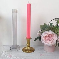 Poli Karbon Mum Kalıbı Dik Çizgili   29 CM Poli Karbon Mum Kalıbı Dik Çizgili   29 CM