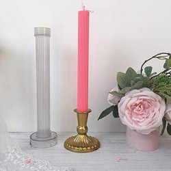 Poli Karbon Mum Kalıbı Dik Çizgili   29 CM Poli Karbon Mum Kalıbı Dik Çizgili   29 CM