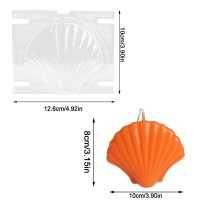 Poli Karbon Sert Plastik Shell Mum Kalıbı Büyük Boy 10X12 CM Poli Karbon Sert Plastik Shell Mum Kalıbı Büyük Boy 10X12 CM
