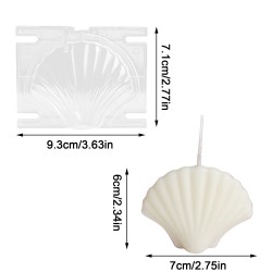 Poli Karbon Sert Plastik Shell Mum Kalıbı Küçük Boy 9,3X7,1 CM Poli Karbon Sert Plastik Shell Mum Kalıbı Küçük Boy 9,3X7,1 CM