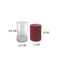 Poli Karbon Silindir Mum Kalıbı 9150 Poli Karbon Silindir Mum Kalıbı 9150