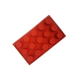 Silikon Çember Yuvarlak Muffin Pasta Kek Kalıbı 15 Delikli BT054