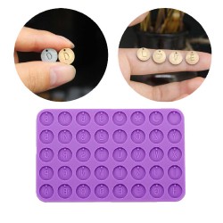 Silikon Epoksi Bileklik Kolye Tespih Harf Pulu Kalıbı Tek Delikli 9636 Silikon Epoksi Bileklik Kolye Tespih Harf Pulu Kalıbı Tek Delikli 9636