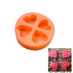 Silikon Kalıp 4 Lü Tealight Mum Kalıbı S6327 Silikon Kalıp 4 Lü Tealight Mum Kalıbı S6327