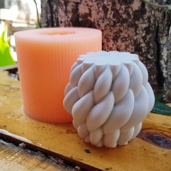 Silikon Kalıp Büyük Boy Burgulu Mum  Kokulu Taş Kalıbı  Orta Boy S125 Silikon Kalıp Büyük Boy Burgulu Mum  Kokulu Taş Kalıbı  Orta Boy S125