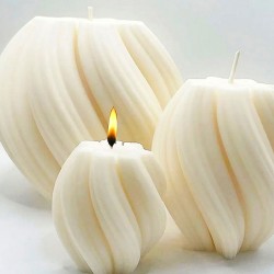 Silikon Kalıp Büyük Boy Yatay Burgulu  Mum Kokulu Taş Kalıbı  S127-2 Silikon Kalıp Büyük Boy Yatay Burgulu  Mum Kokulu Taş Kalıbı  S127-2