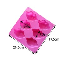 Silikon Kalıp Çikolata Kurabiye Sabun Ve Epoksi Dudak Kalıbı 6 lı Silikon Kalıp Çikolata Kurabiye Sabun Ve Epoksi Dudak Kalıbı 6 lı