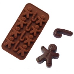 Silikon Kalıp Kurabiye Adam Modeli 12 li B1376