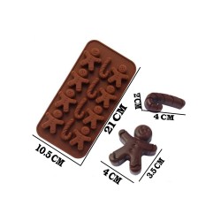 Silikon Kalıp Kurabiye Adam Modeli 12 li B1376