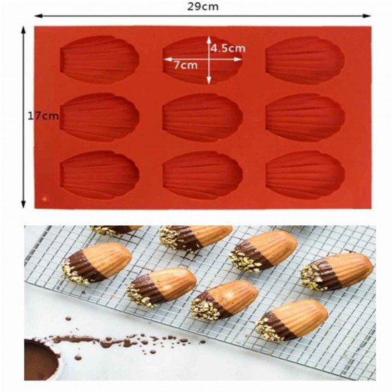 Silikon Kalıp Sevimli Pati Şekilli Çikolata Kek Kalıbı 9lu BT038