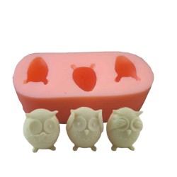 Silikon Kalıp Üçlü Bay kuş Kalıbı S46.5 Silikon Kalıp Üçlü Bay kuş Kalıbı S46.5