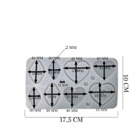 SilikonÇoklu Kalp Ve Bulut Modeli Kolye Kalıbı SilikonÇoklu Kalp Ve Bulut Modeli Kolye Kalıbı