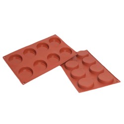 Silikon Kek Kalıbı Sığı 8 li  Yuvarlak BT014