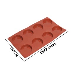 Silikon Kek Kalıbı Sığı 8 li  Yuvarlak BT014